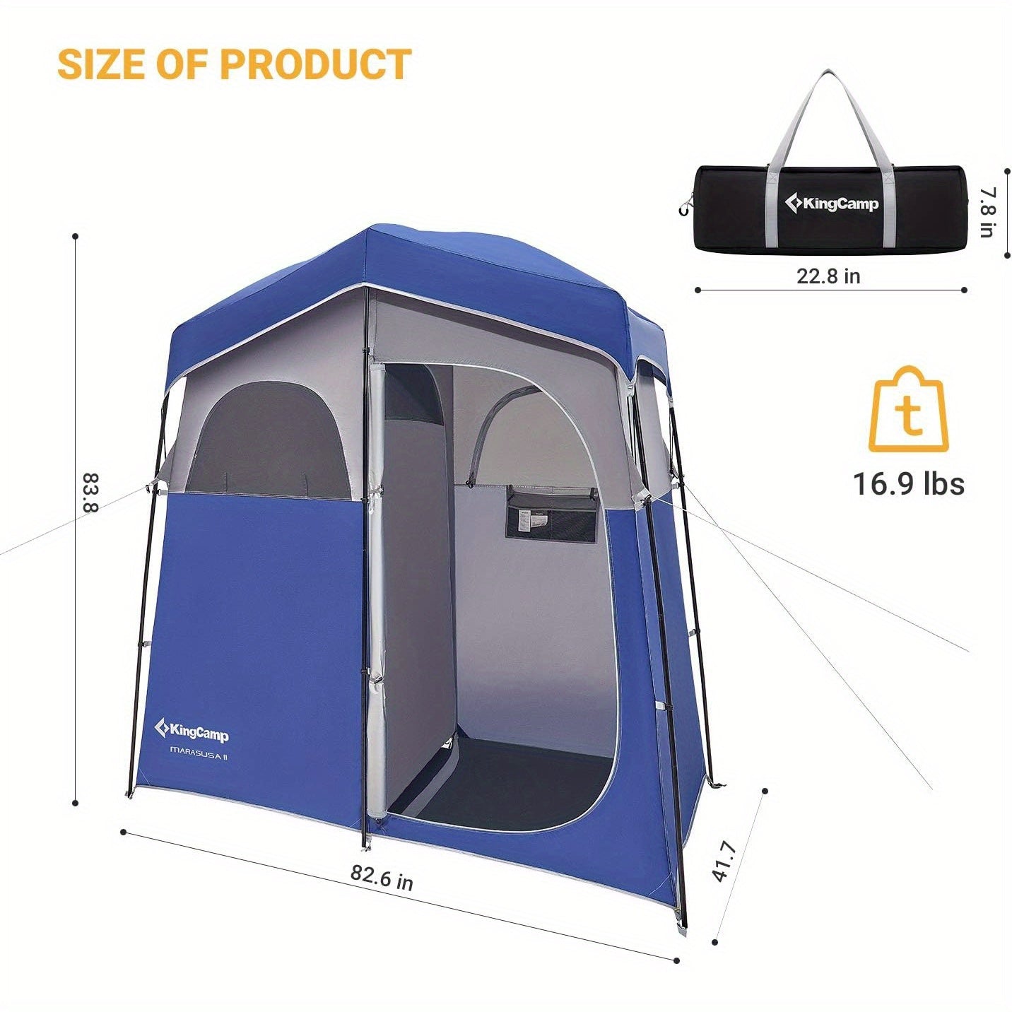 KingCamp Camping Shower Tent