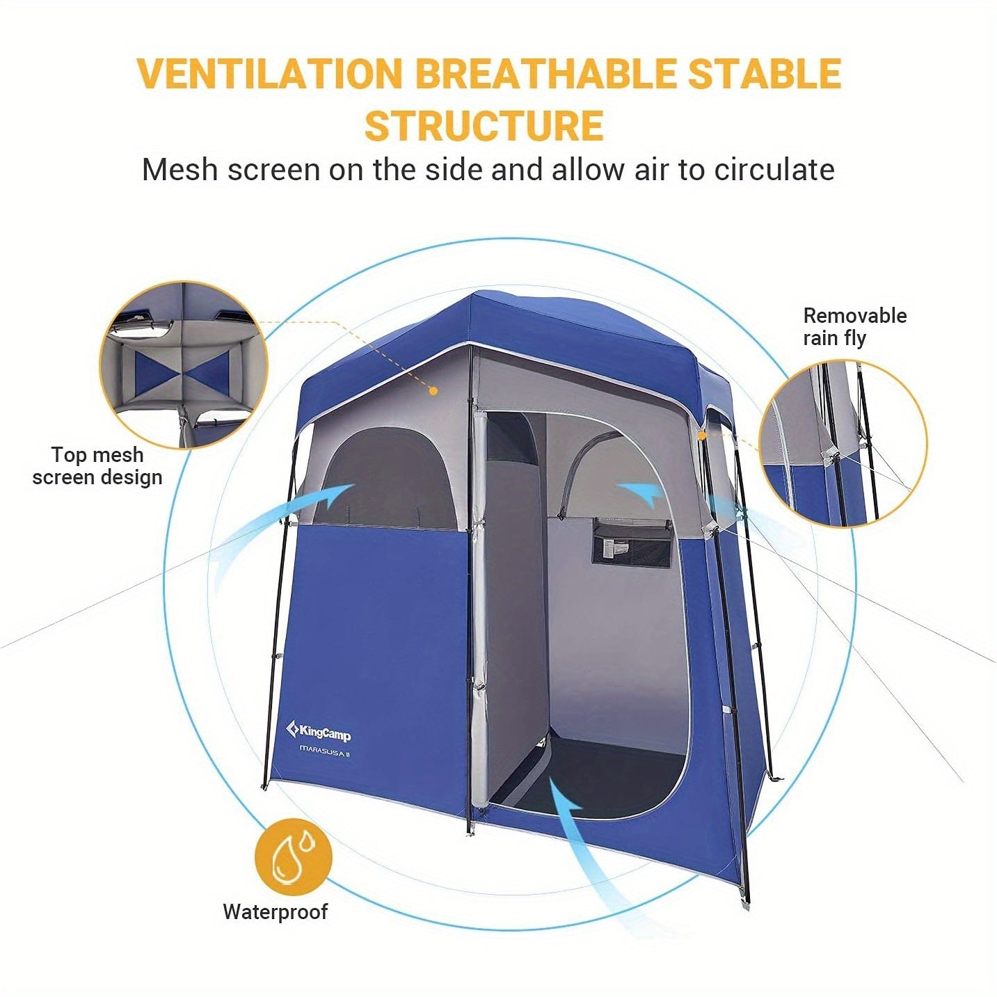 KingCamp Camping Shower Tent