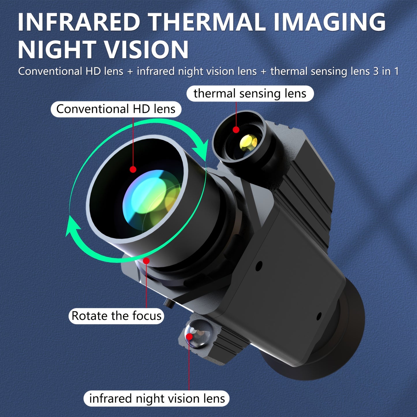 4K Thermal Night Vision RiflescopeInfrared Thermal Imaging