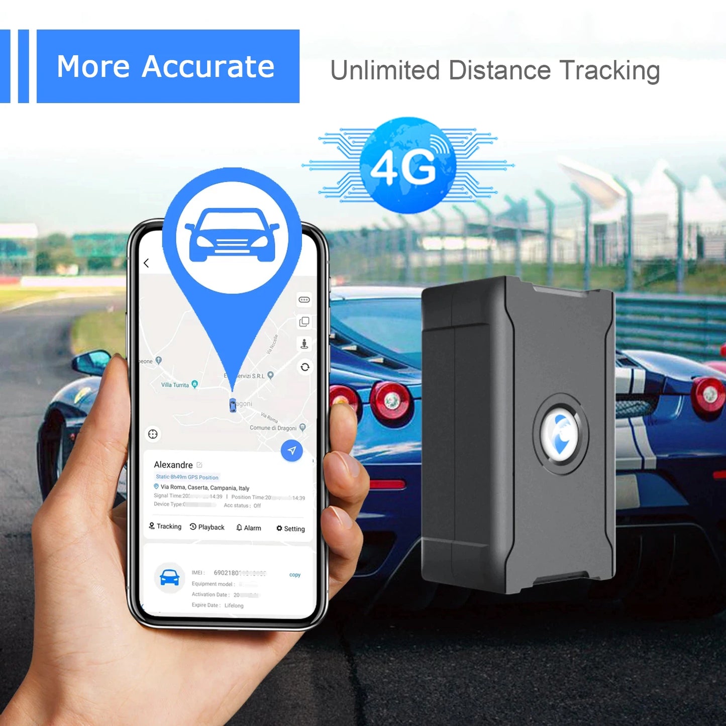 Large Battery 6000mAh 4G GPS Tracker for Vehicles Car Truck High Accuracy Tracking Device with Affordable Subscription