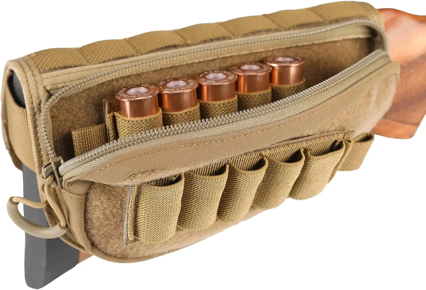 VOTAGOO Tactical Gun Stock Pouch Buttstock Shotgun Rifle Shell Holder