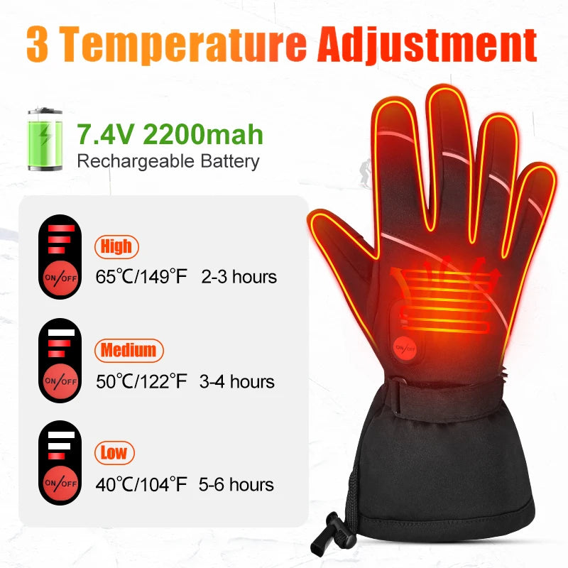 Savior Winter Heated Gloves For Women