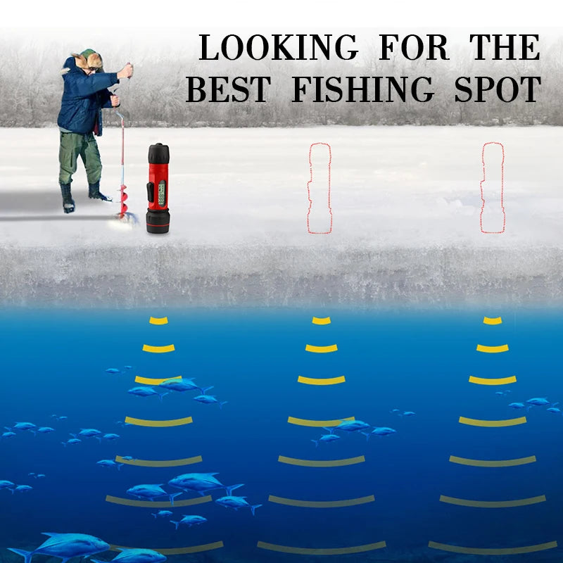 Ice Fishing Echo Sounder Fish Finder Waterproof Depth Digital Handheld Transducer Sensor Sonar Fishfinder