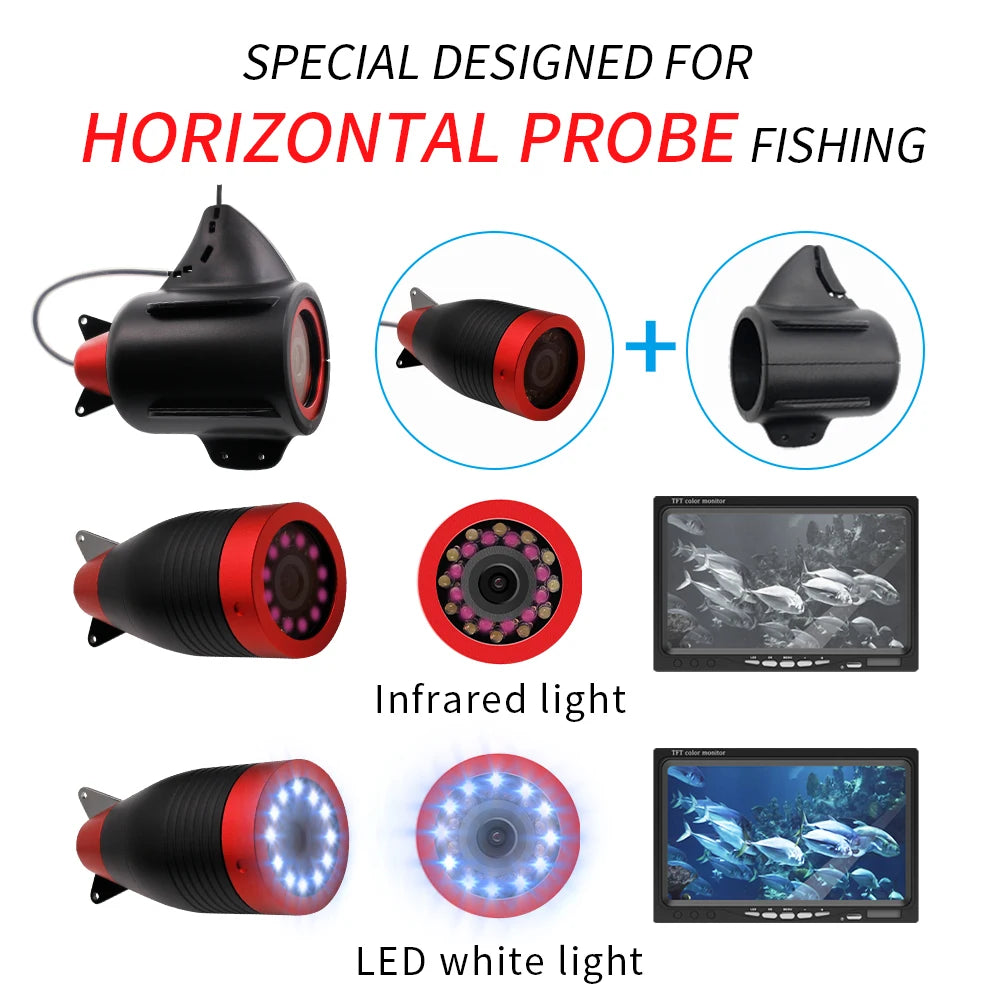 Erchang  Ice Fishing Camera （DVR）Infrared Night Version Lights 15m/30m 1000TVL Underwater Fishfinder Winter Camera For Fishing