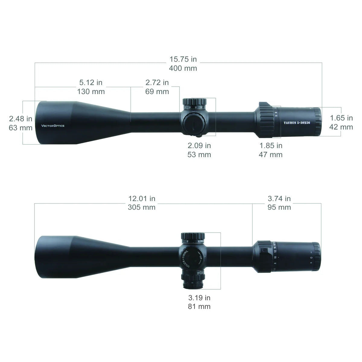 Vector Optics Taurus 5-30x56 First Focal Plane Military Tactical Riflescope