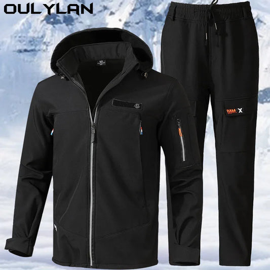 Oulylan 2-piece Men's Outdoor Sports Climbing Clothing Men's Military Tactics Set