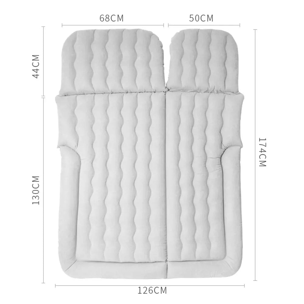 Car Air Mattress SUV Truck Bed Air Mattress with Air Pump Pillow Storage Bag Inflatable Flocking