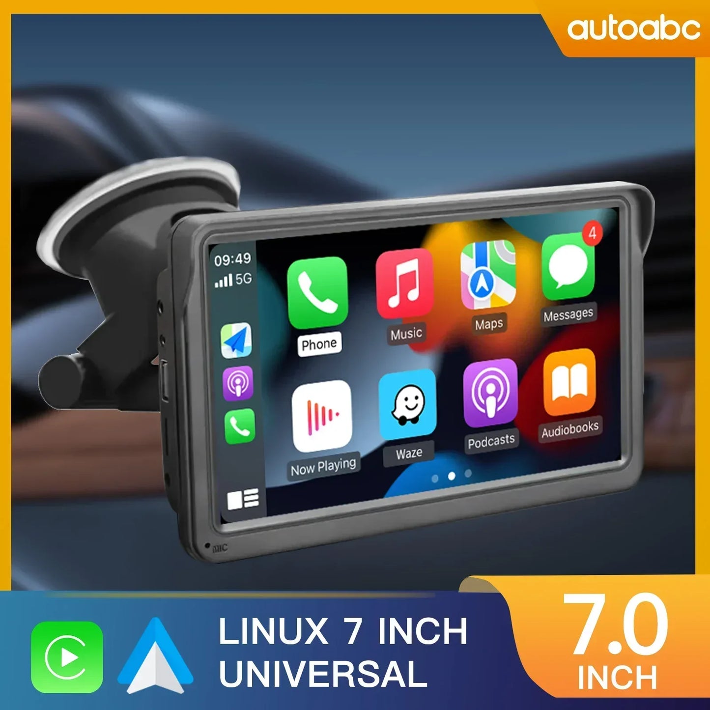 Universal 7-Inch Car Radio Video Player Wireless For Apple CarPlay Android Car Touch Screen Suitable for BMW Volkswagen KIA