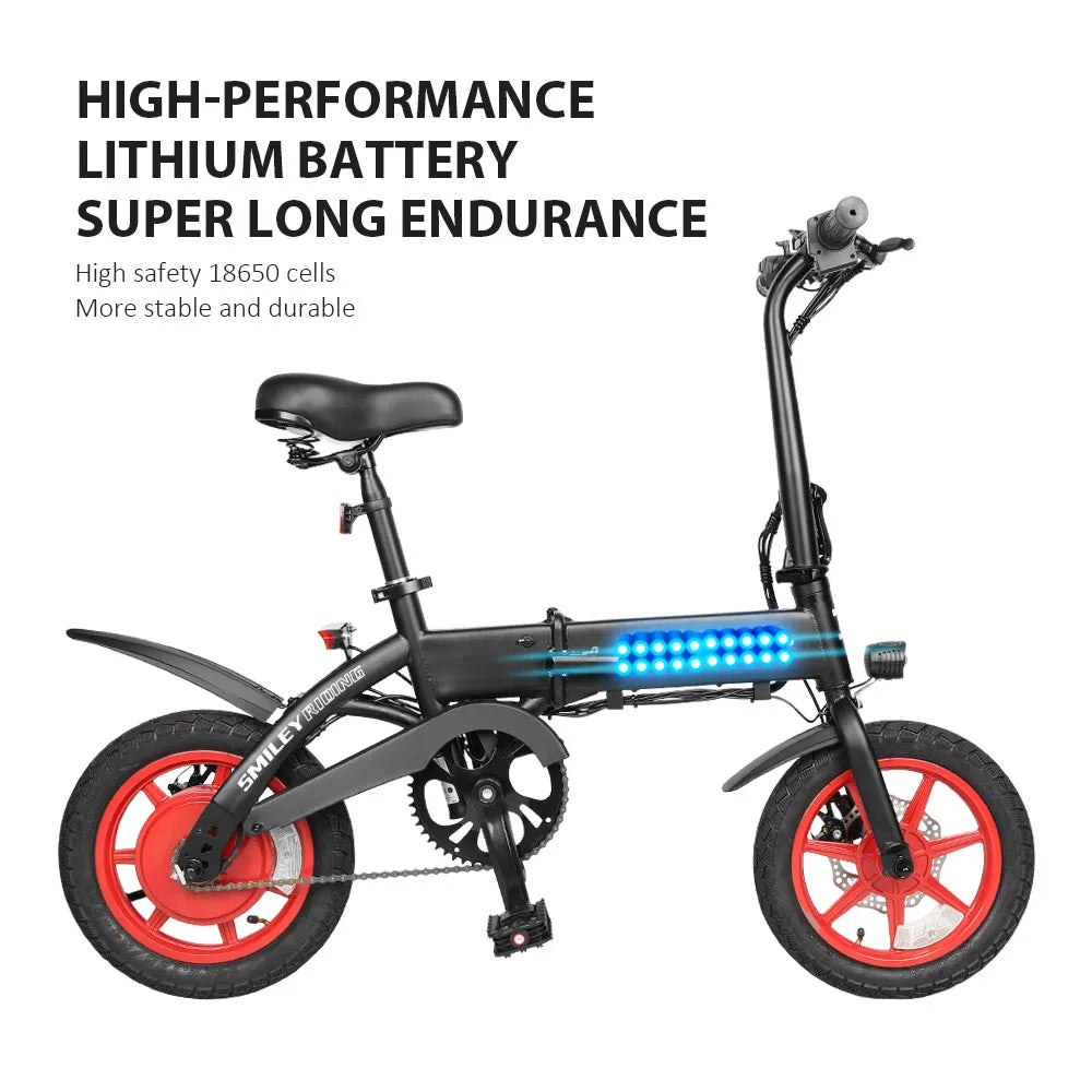 S7 Electric Bike US Stock 350W 14Inch 36V 6Ah Battery Up to 25km/h