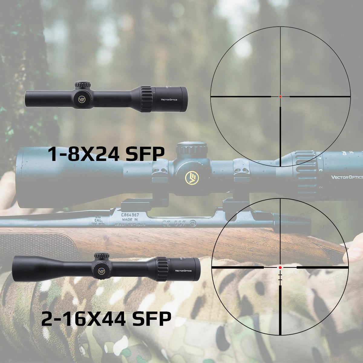 Vector Optics Continental X8 SFP Hunting Rifle Scope