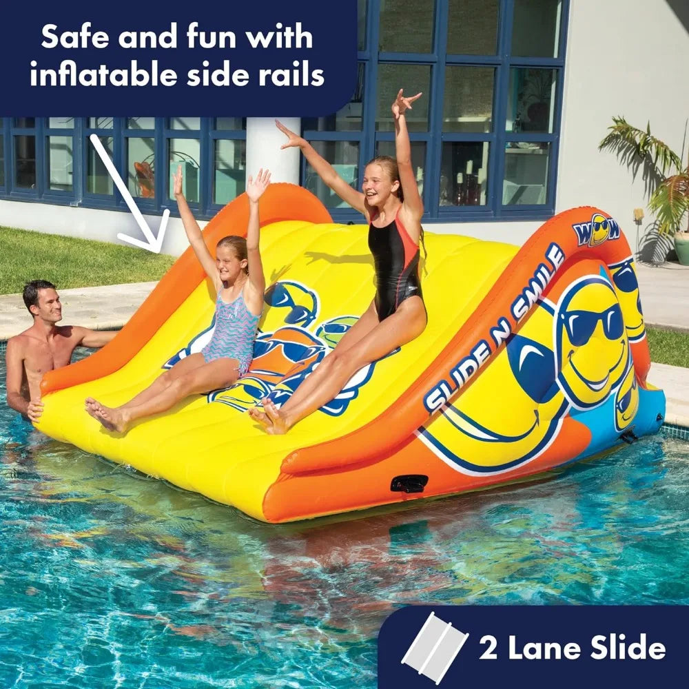 Wow Sports Slide N Smile Slide with 2 Lanes