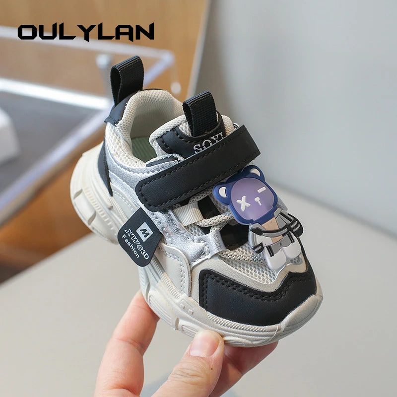 Kids Shoes for Boys Girls Soft Sneakers Kids Fashion Design Walking Shoes Sneakers Non-slip Casual Shoes Breathable Outdoor Shoe