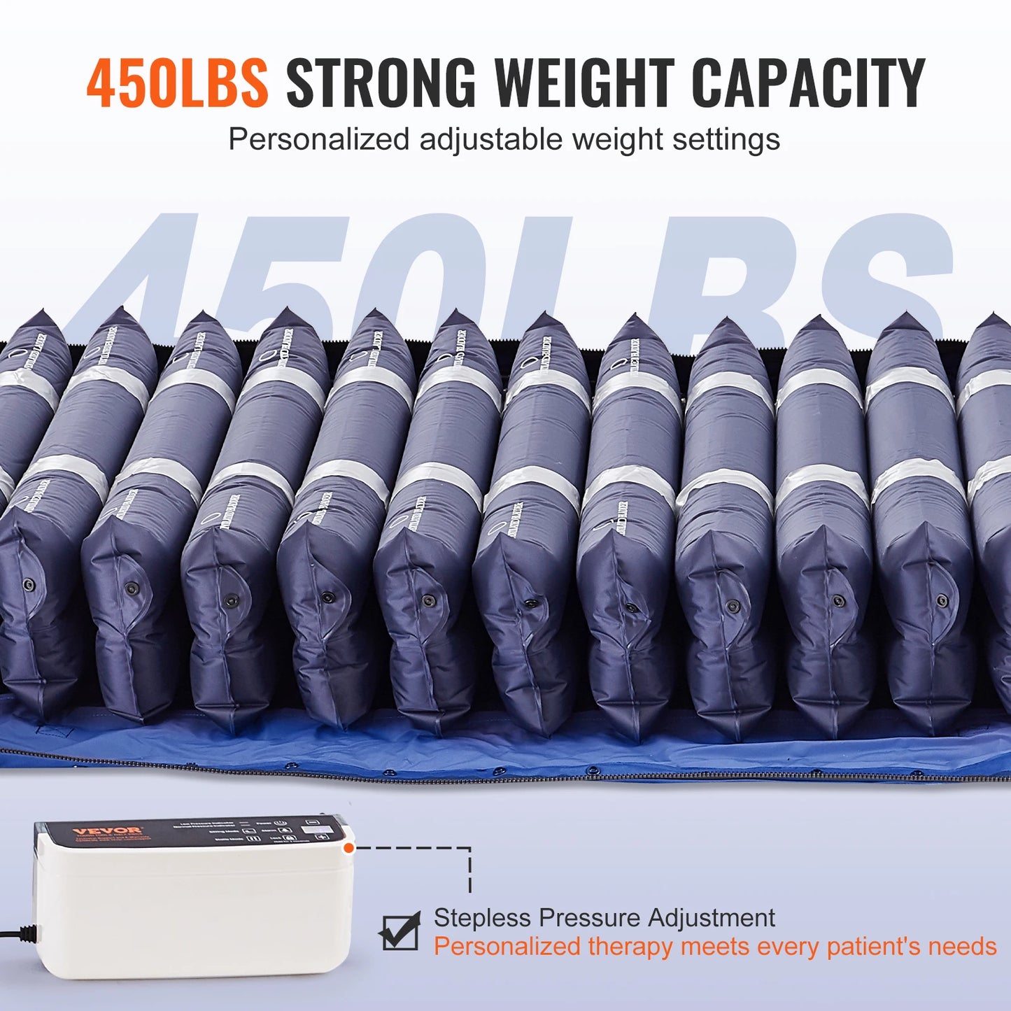 VEVOR Alternating Air Pressure Mattress Dual-Layer Alternating Pressure Pad for 450LBS Loading Air Mattress