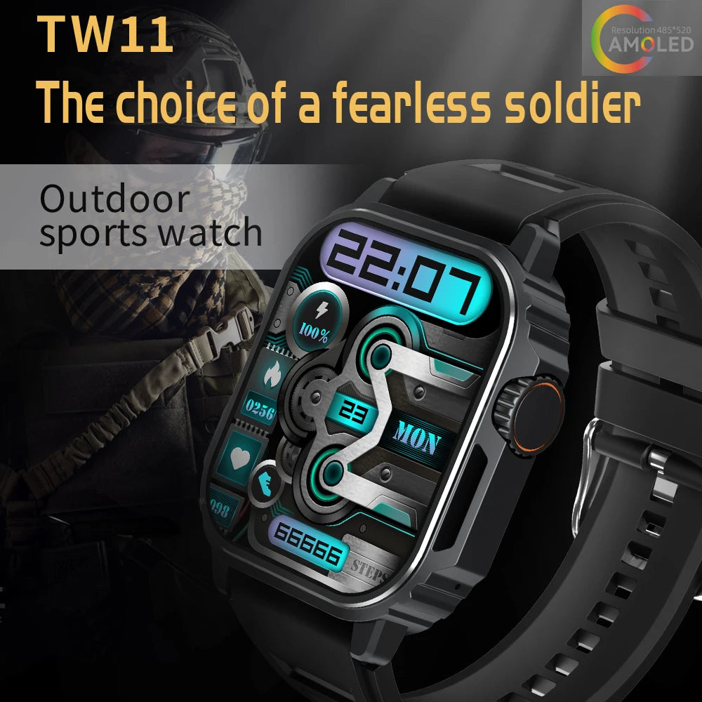 Xiaomi Mijia 2023 Military Outdoor Smart Watch Men AMOLED Screen Compass Siri Voice GPS Motion Path Bluetooth Call Smartwatch