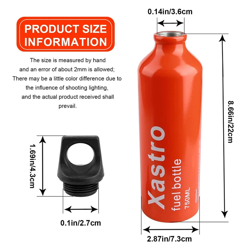 750ml Aluminum Oil Fuel Bottle