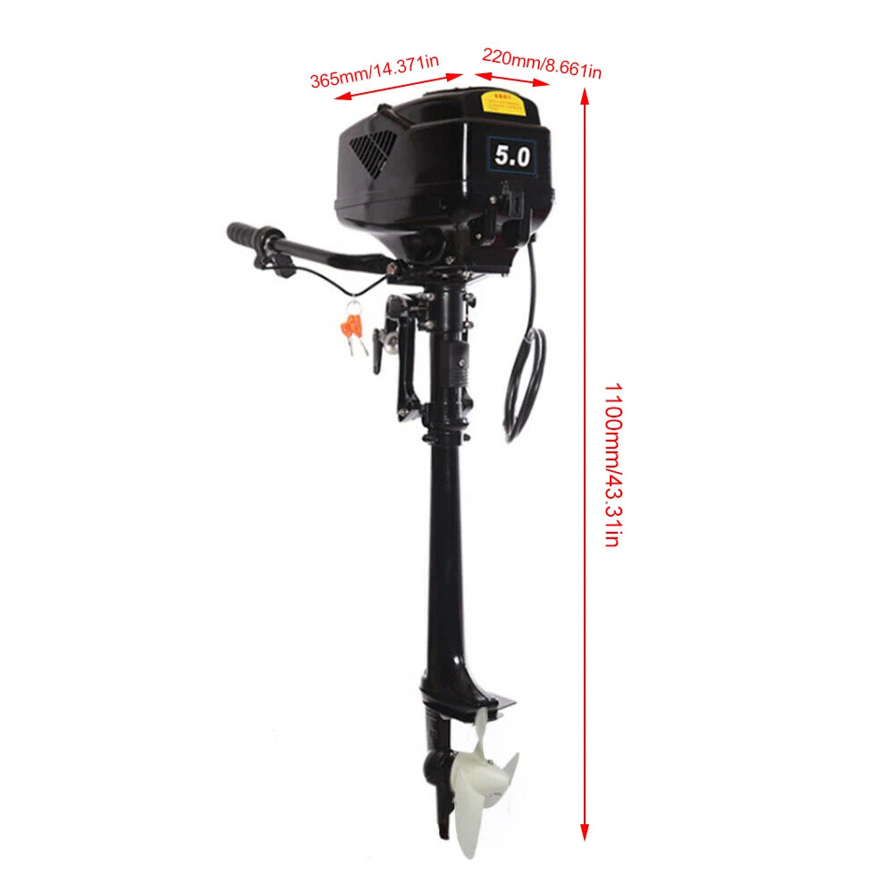 HANGKAI Electric Outboard Motor 48V 1200W Boat Accessories Marine Long /Short Shaft