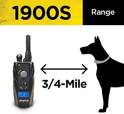 Mile Range Rechargeable E-Collar with Adjustable Levels for Dogs