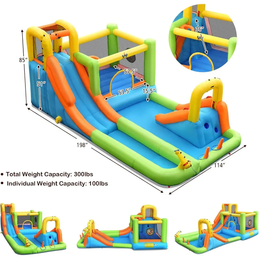 Inflatable Water Slide, 20.5x11FT Mega Waterslide Park Bounce House