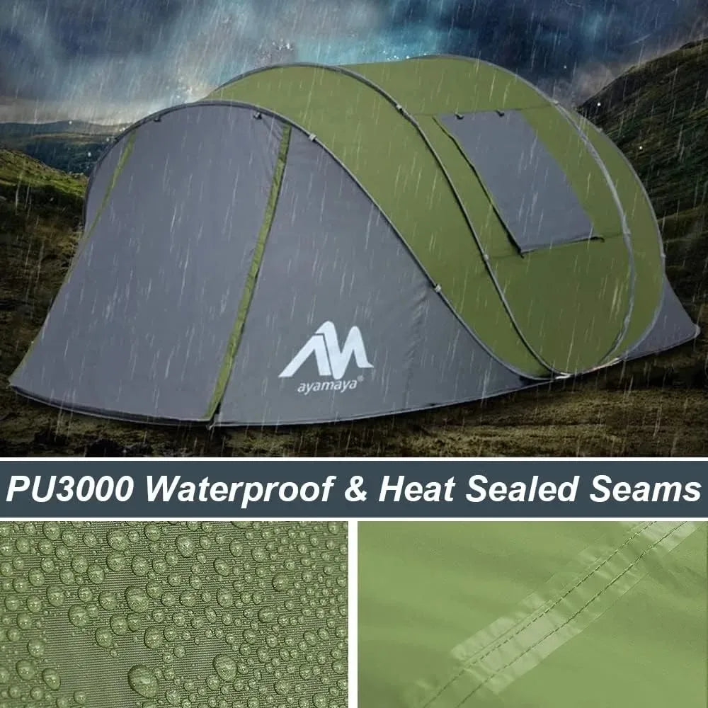 6 Person Easy Pop Up Tents for Camping