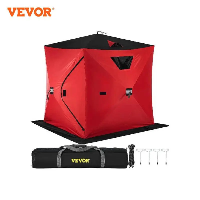 VEVOR Ice Fishing Shelter Portable Pop-Up Waterproof and Windproof Tent Easily Set-Up for Outdoors Winter Fishing Camping Hiking