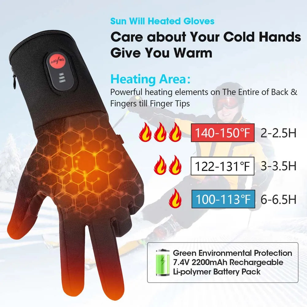 Rechargeable Electric Heated Glove Liners