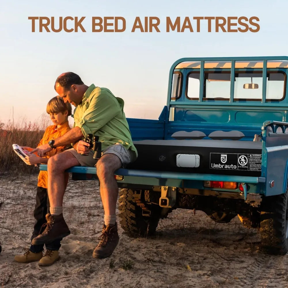 Air Mattress, Truck Beds Inflatable Air Mattress for Outdoor with Pump & Carry Bag… Air Bed