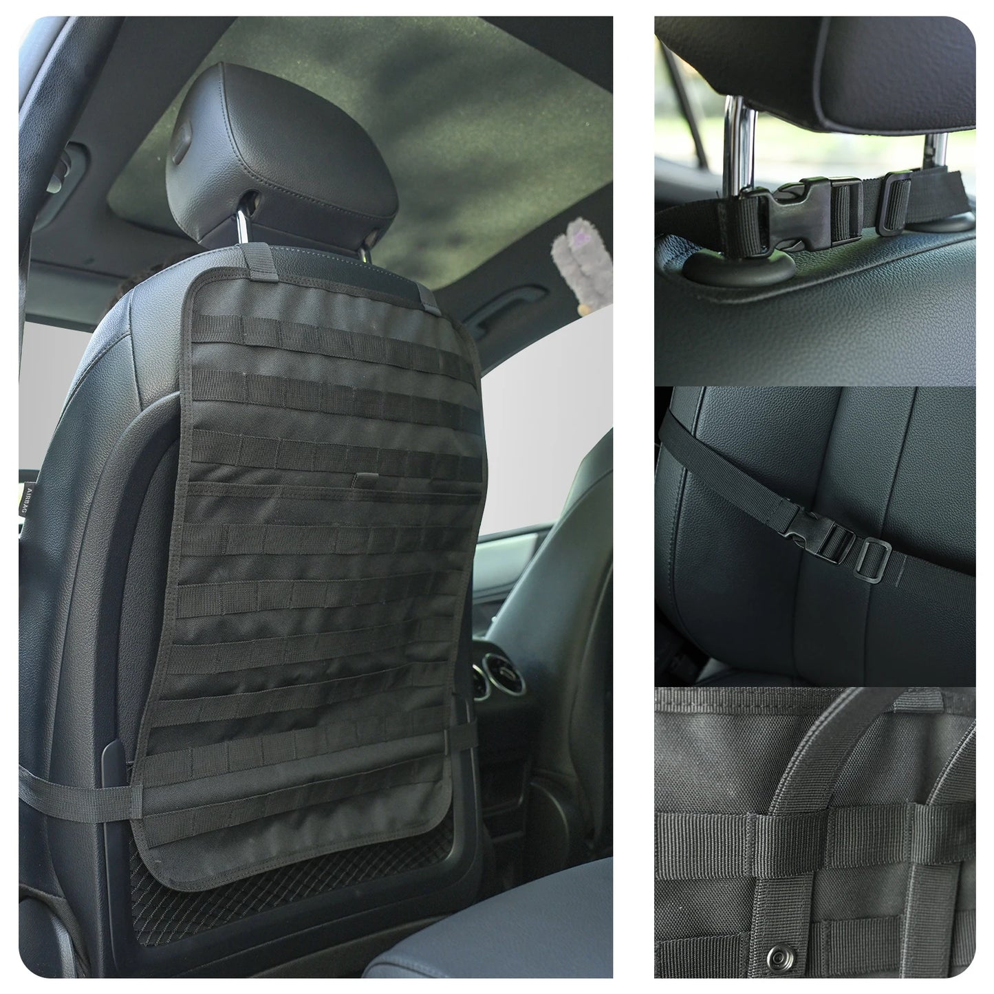 Tactical Car Back Seat Organizer Accessories Army MOLLE