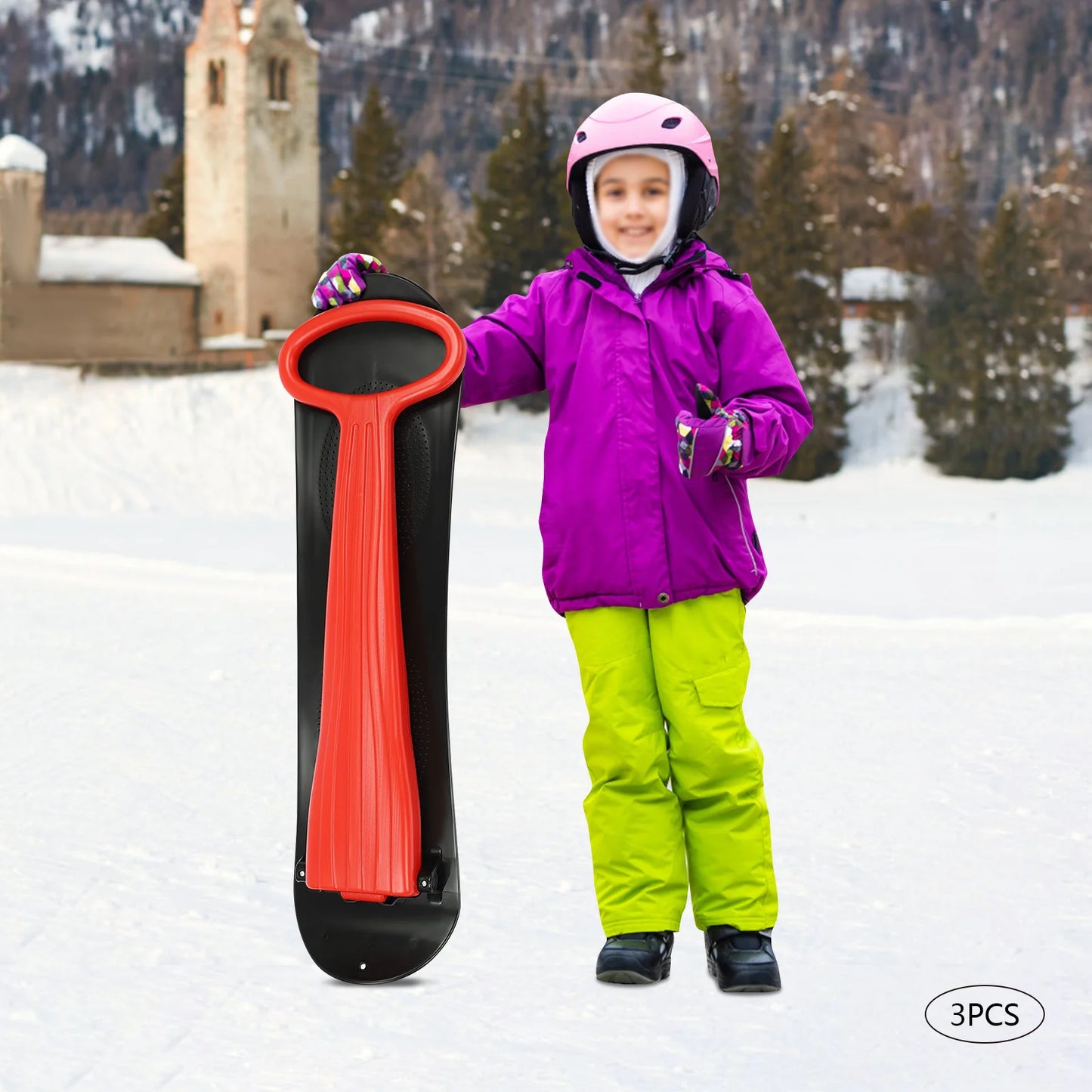 3pcs Fold-up Snow Scooters