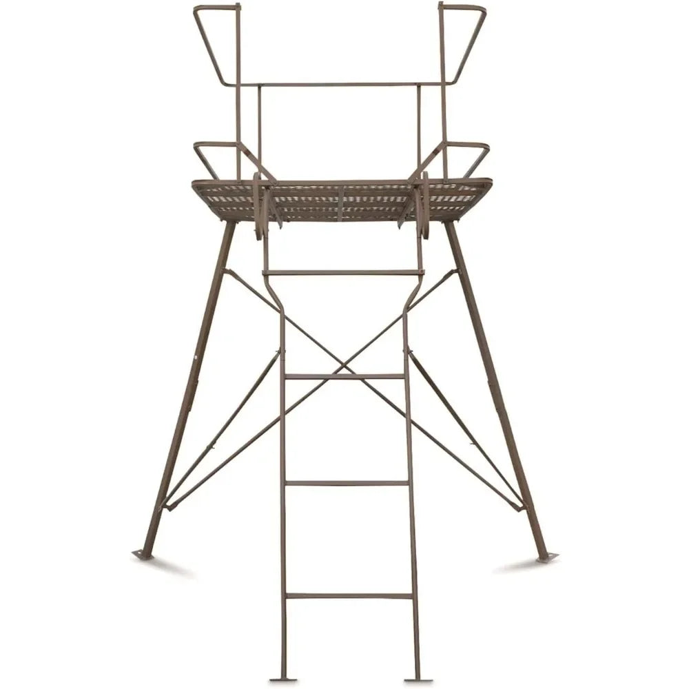 6 Foot Tripod Hunting Tower Blind, 2-Man Stand Elevated