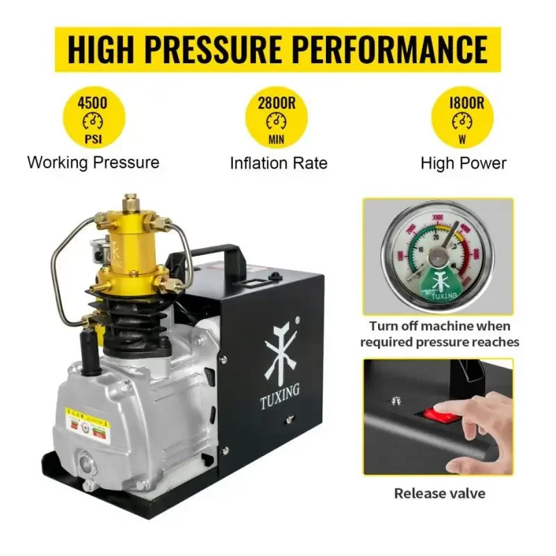 TUXING 300Bar 4500Psi PCP Air Compressor