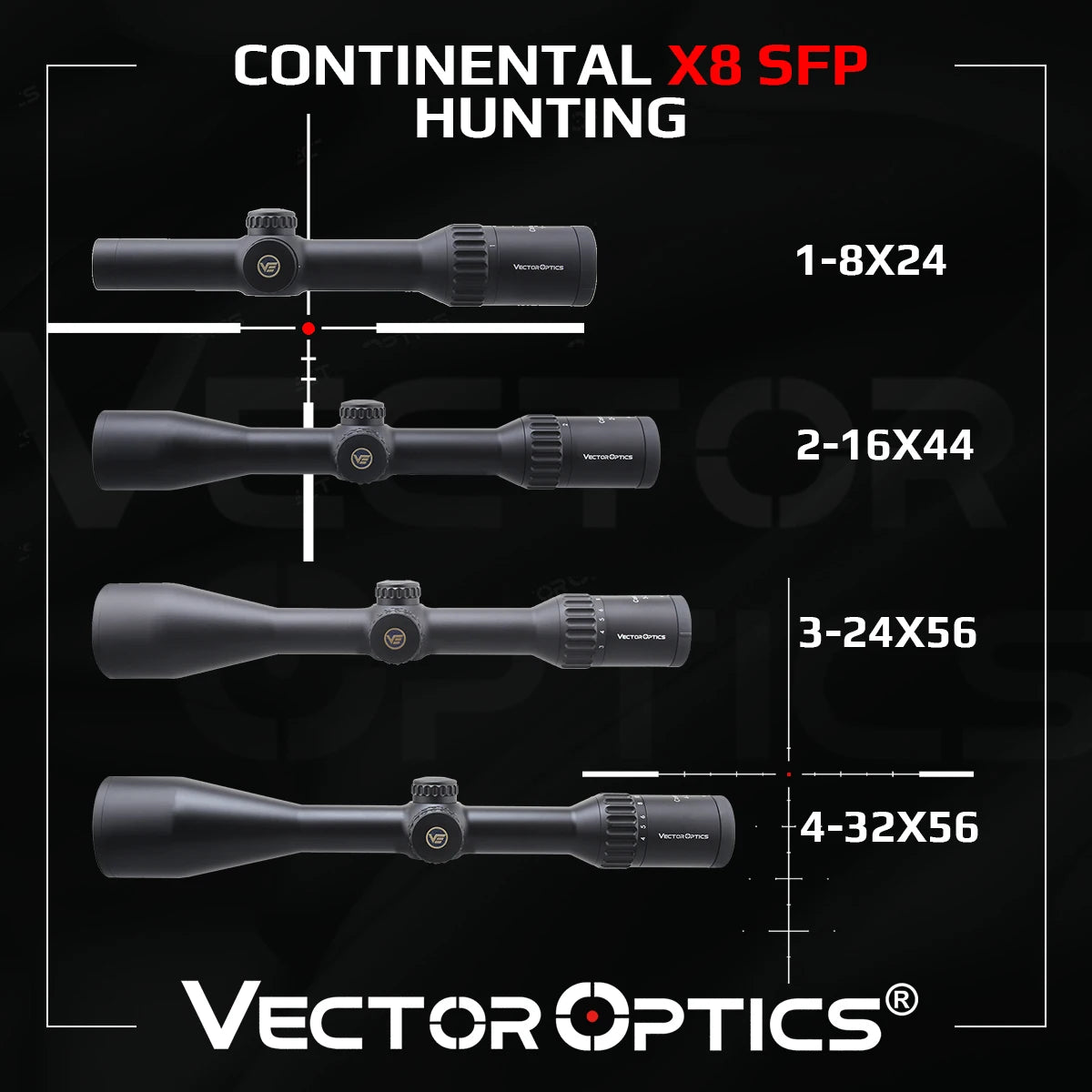 Vector Optics Continental X8 SFP Hunting Rifle Scope