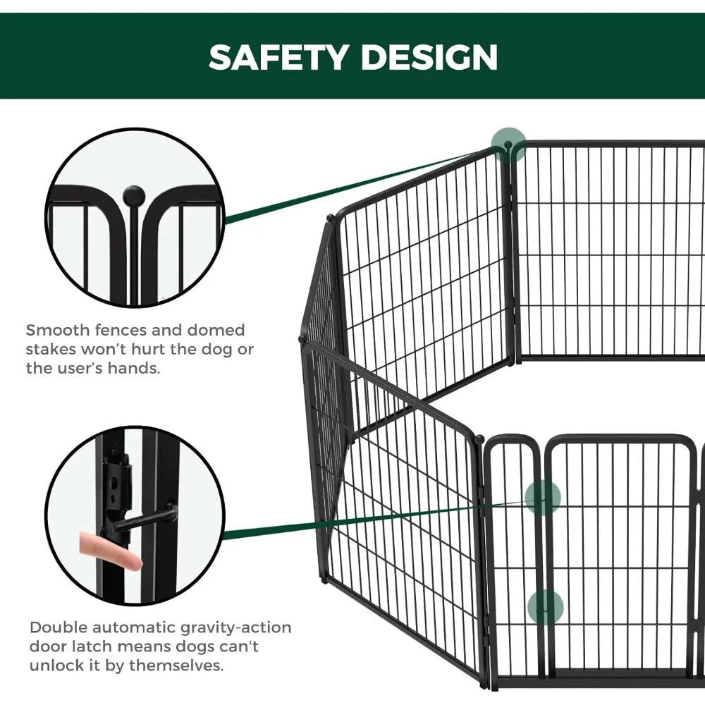 Homeplus Dog Playpen Designed for Indoor Use, 32" Height for Medium Dogs