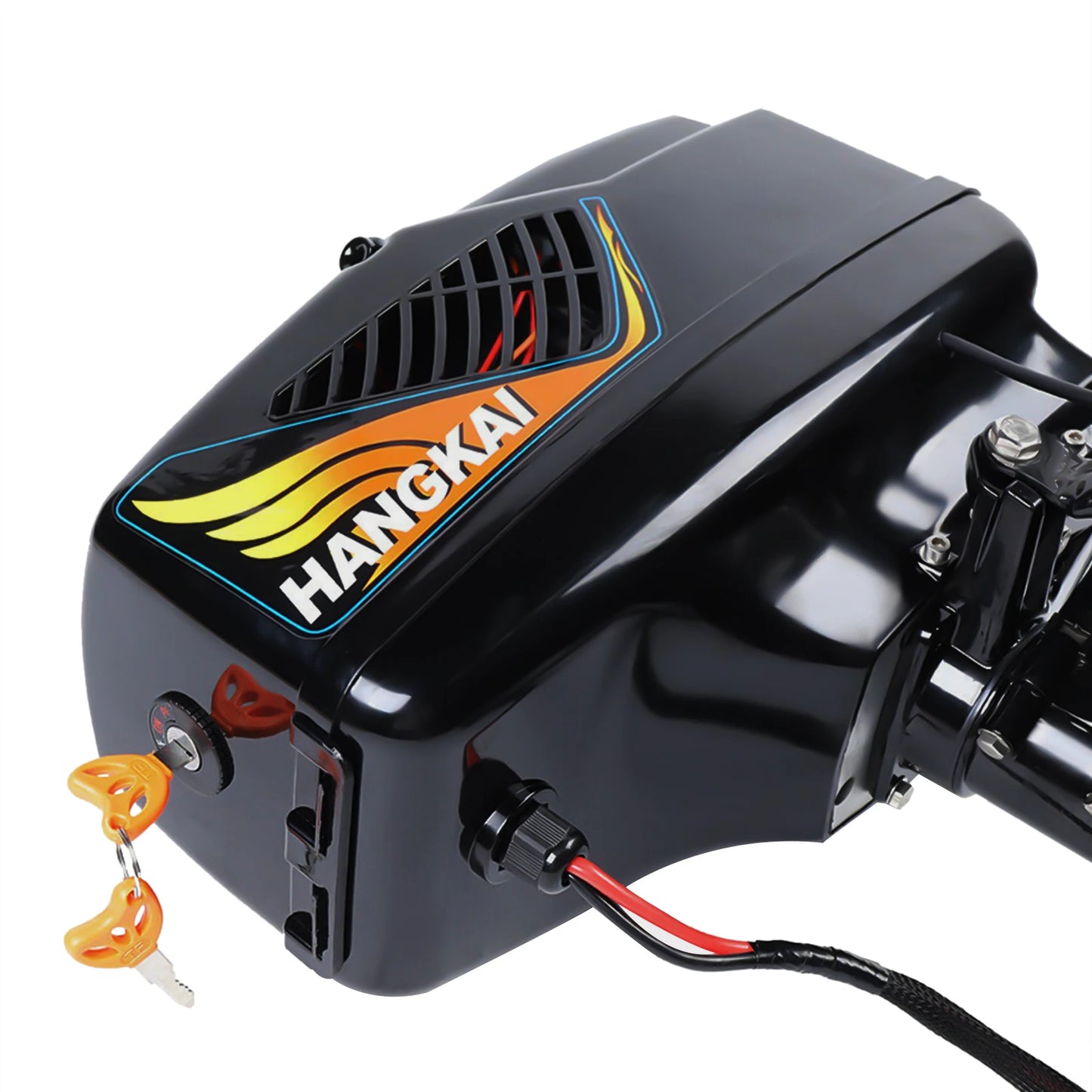 HANGKAI Outboard Motor Boat Engine Short Shaft 508mm 48V 1200W Electric Fishing Boat Engine 3000 rpm