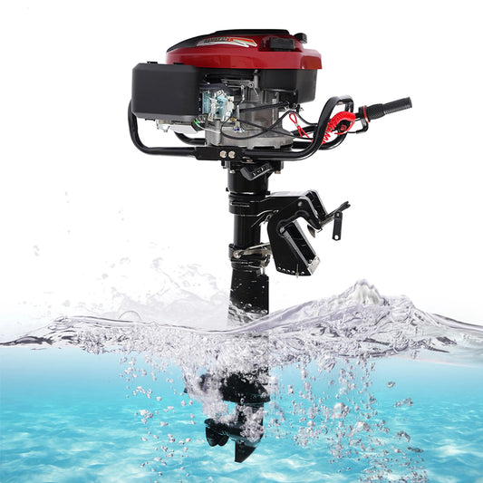 4-Stroke 7HP Boats Outboard Motor 196cc 5.1KW 4500-6000r/Min TCI Ignition Outboard Engine