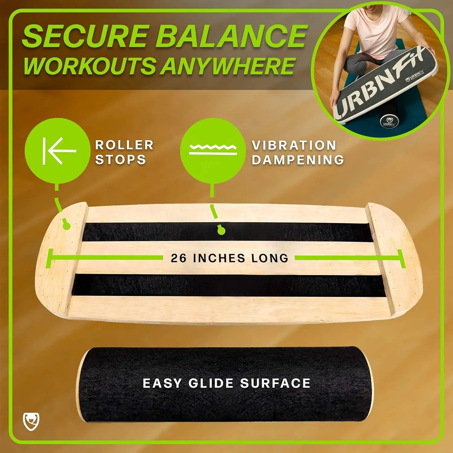 Wooden Balance Board Trainer