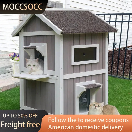 Bed for Cats Weatherproof Outdoor Cat House