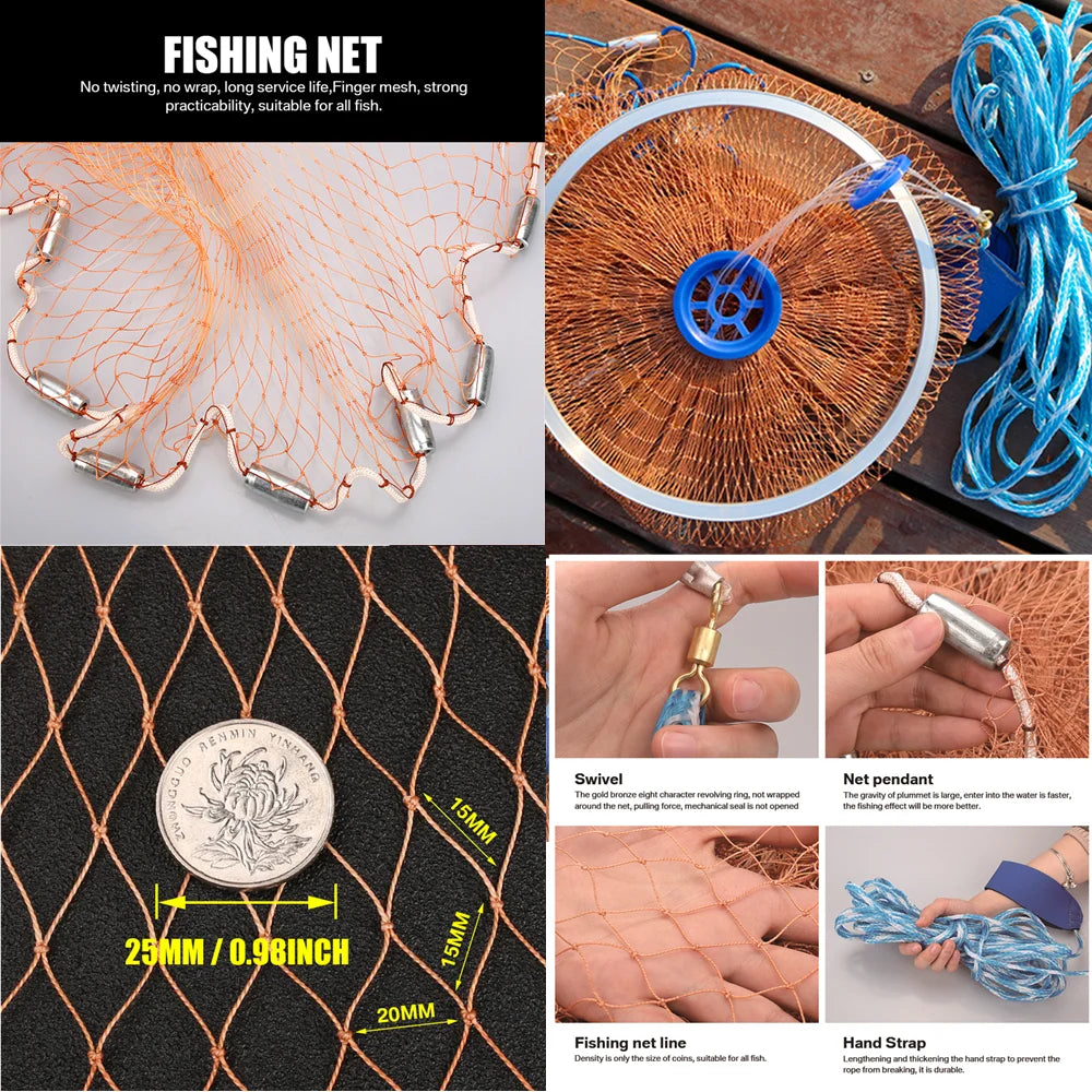 With sinker and without sinker Cast Net