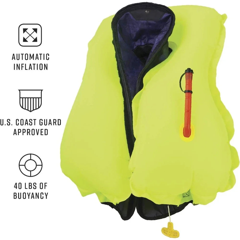 40 Automatic/Manual Inflatable PFD Life Jacket