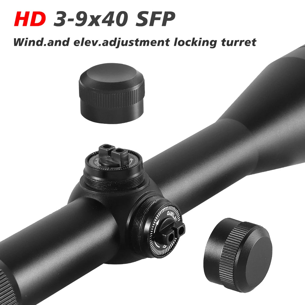 3-9X40 Hunting Deer Air Rifle Scope Wire Rangefinder