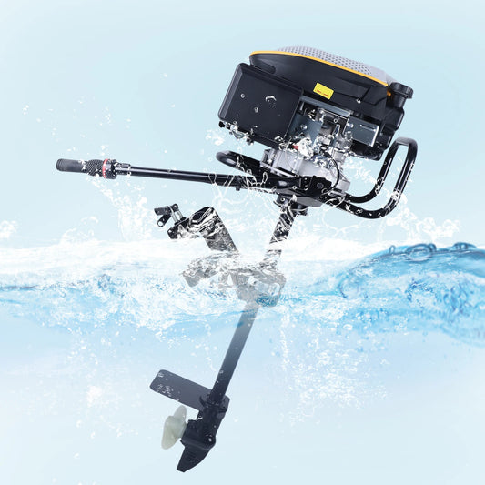 4.3kw Aluminum Alloy Boats Outboard Motor 4-Stroke OHV 9HP 3800r/min 15km/h 225CC Outboard Engine TCI Ignition