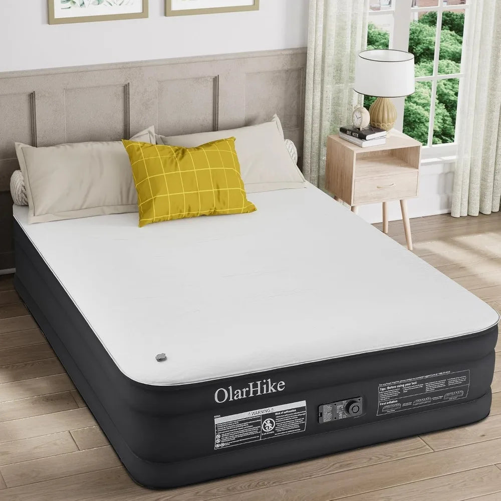 Beds, Queen Air Mattress with Built in Pump,18”