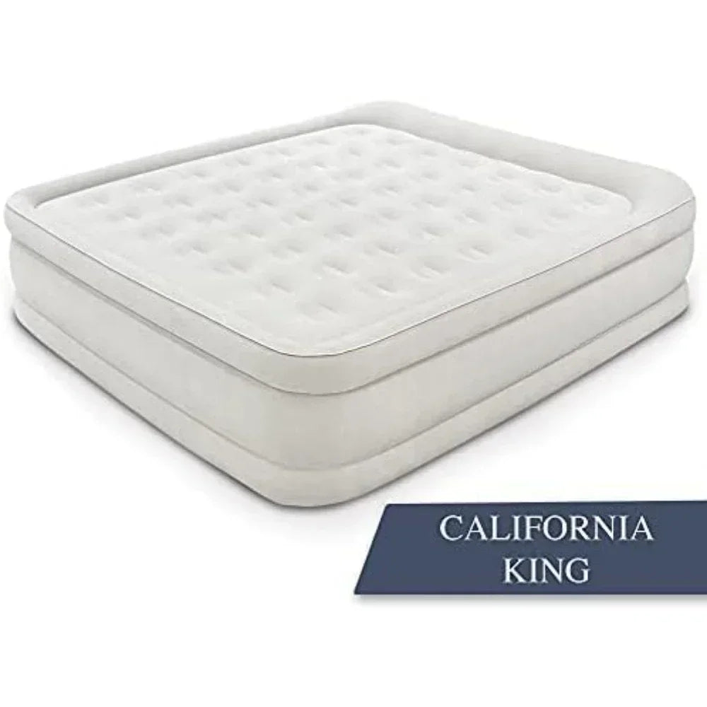 Queen Air Mattress with Built-in High-Speed Pump , High Adjustable Blow Up Mattress, 20" Queen Size