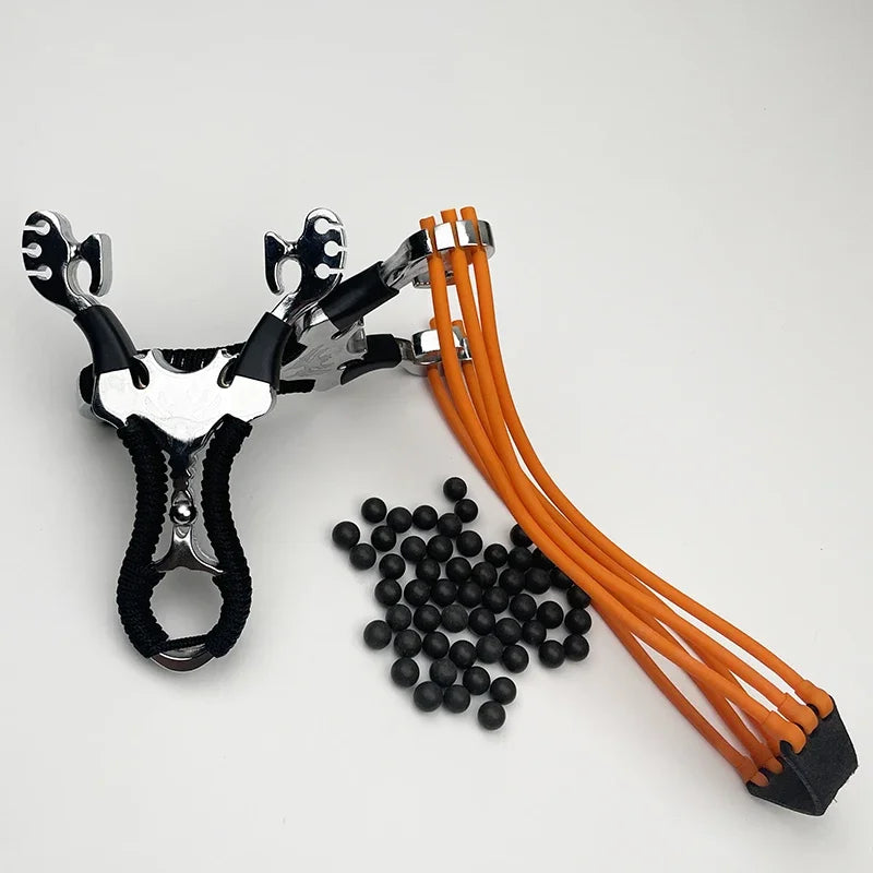 Powerful Rubber Band Metal Material Slingshot