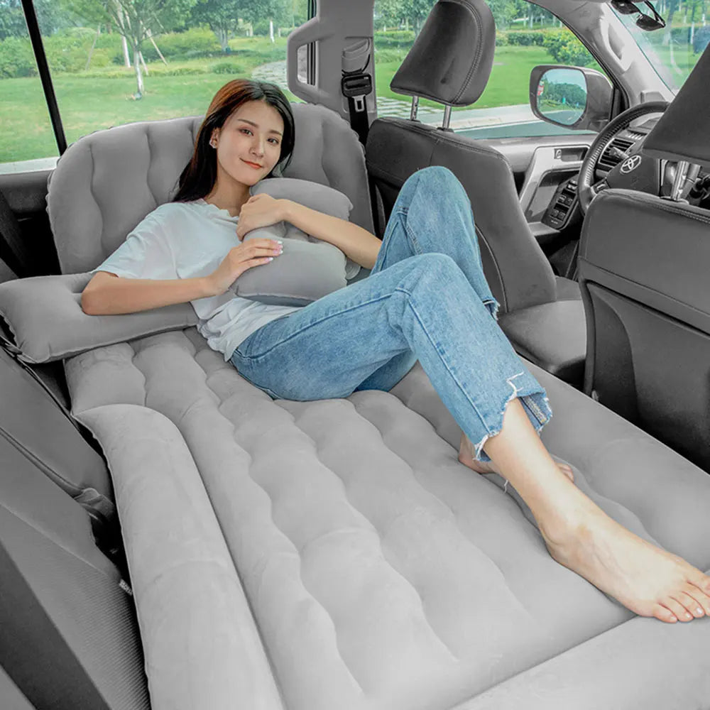 New Car Inflatable Bed Air Travel Mattress PVC and Flocking Car Inflatable Bed