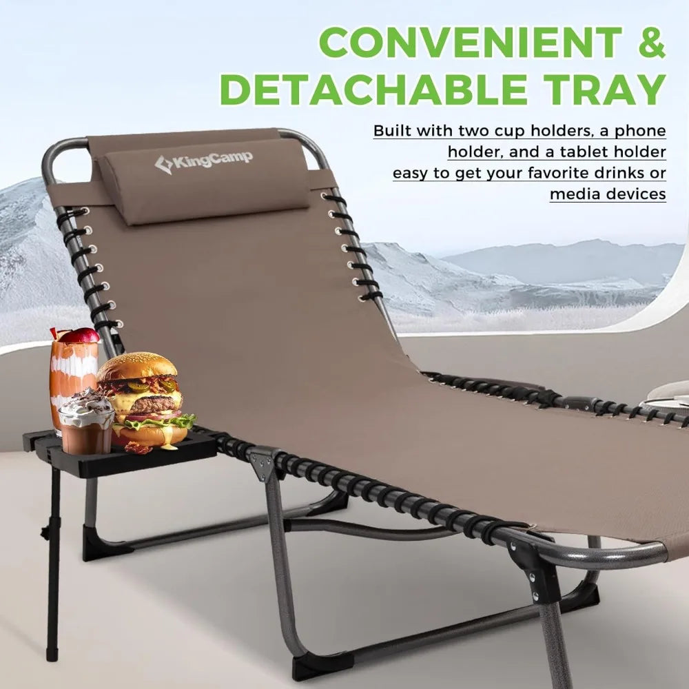 KingCamp Folding Chaise Lounge Chair