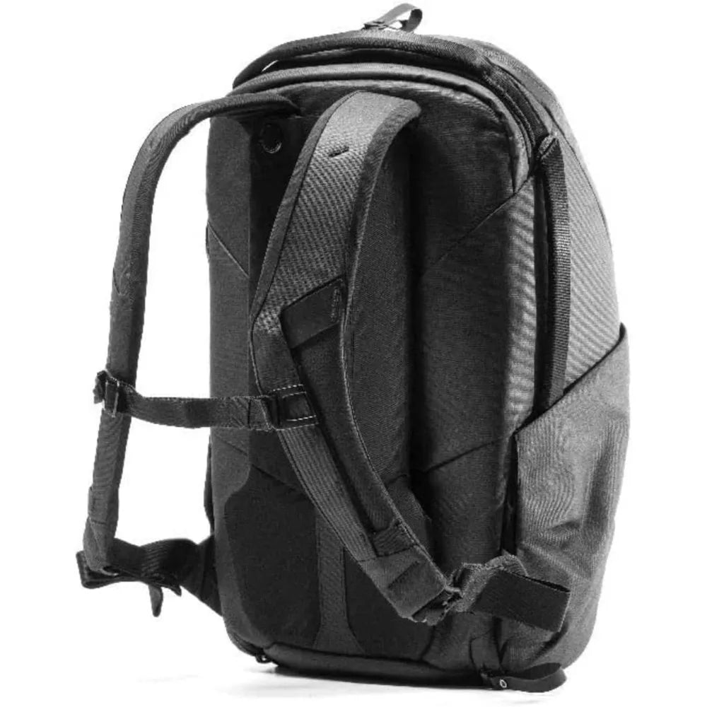 Everyday Backpack Zip 20L Black, Carry-on Backpack with Laptop Sleeve (BEDBZ-20-BK-2)