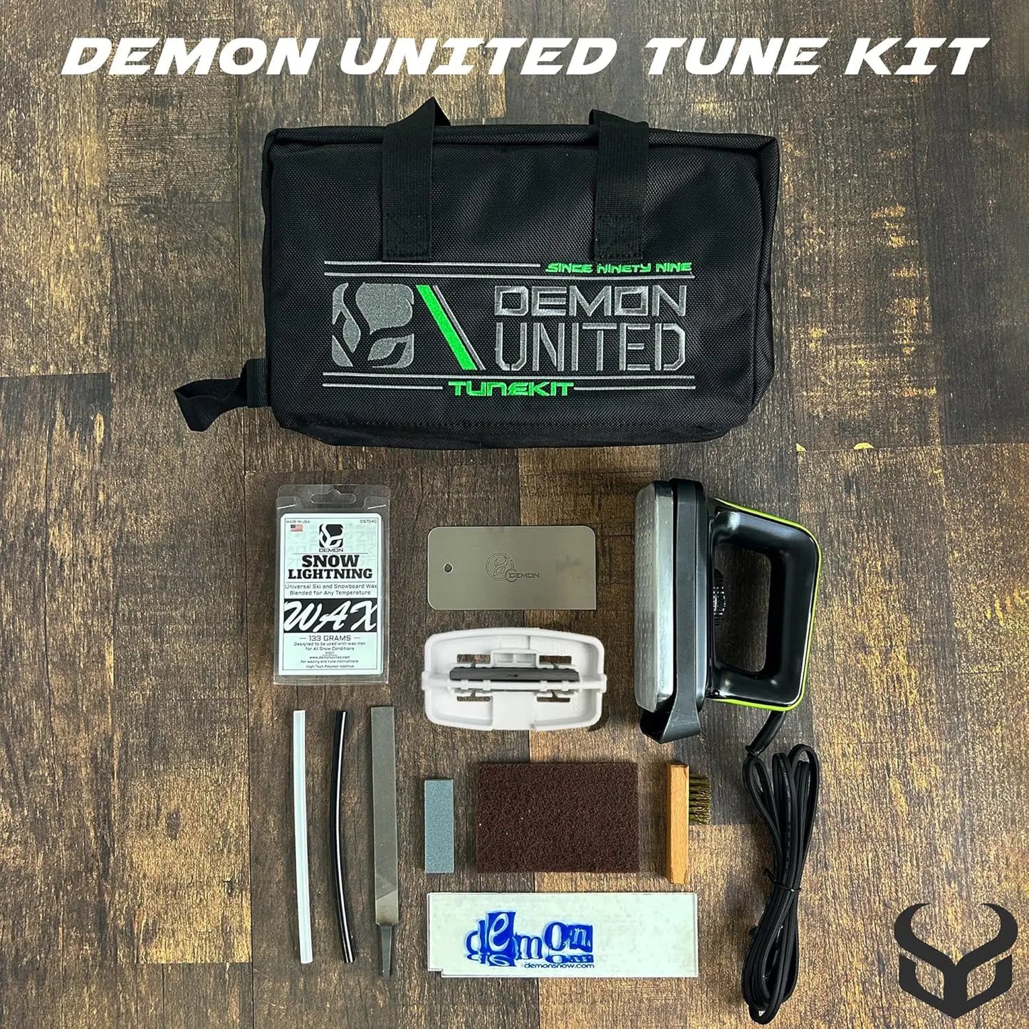 Complete Basic Tune Kit with Wax- Everything Needed to do a Basic Tune and Wax for Your Skis and Snowboard