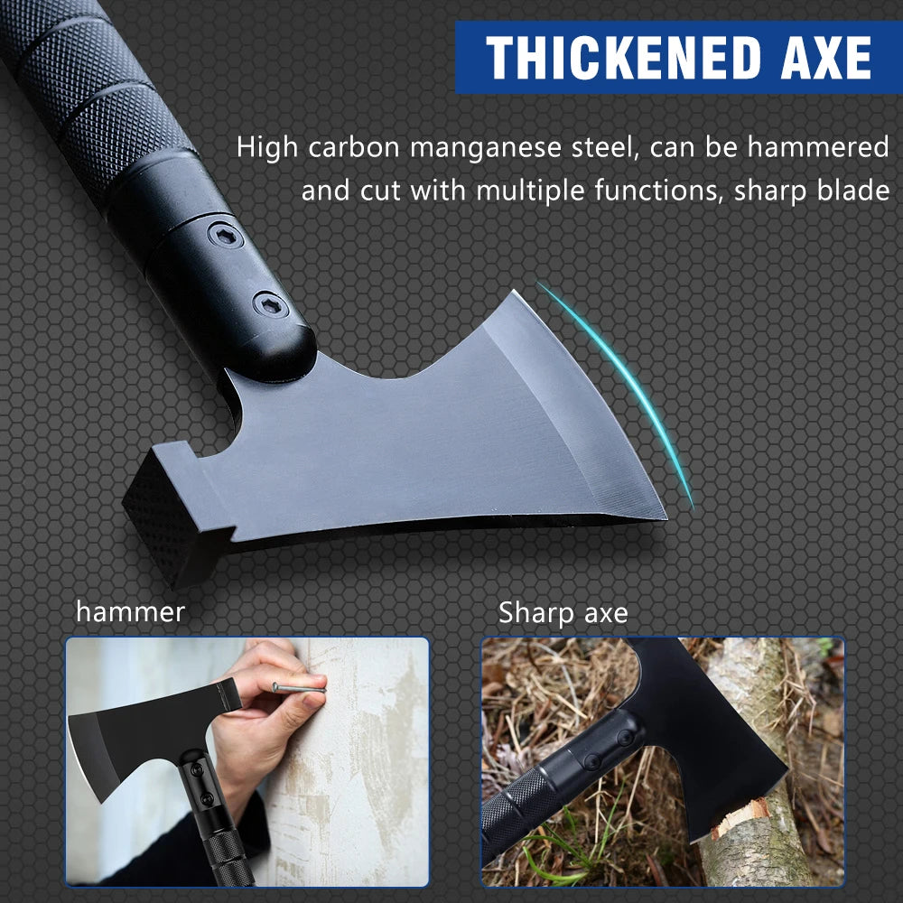 Foldable Tactical Axe Outdoor Multifunctional Survival Axe