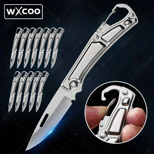 12PCS Stainless Steel Folding Knife Camping Knife