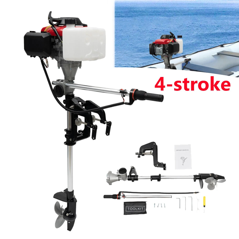 Outboard Motor 4 Stroke Fishing Boat Engine and Bracket 1.6kw